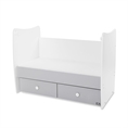 Letto per bambini MATRIX NEW white+stone grey /letto per adolescenti/